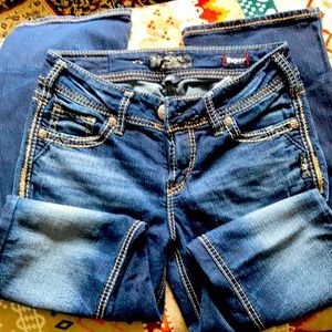 SILVER SUKI by western Glove Works mid rise super stretch